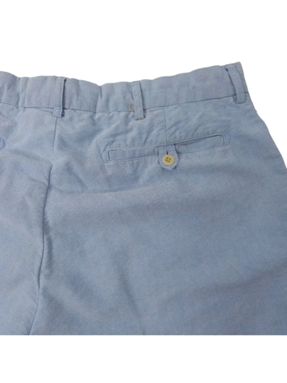 Polo Ralph Lauren Shorts Mens 34 Blue Chambray Chino Flat Front Casual Preppy
